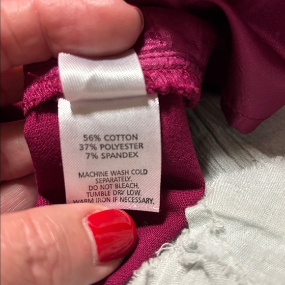 Crosby Fuchsia Ankle Pants size 6 - Picture 5 of 5